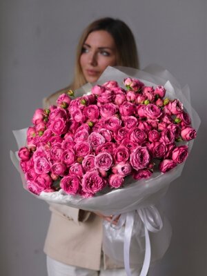 Букет из 25 роз Мисти баблз