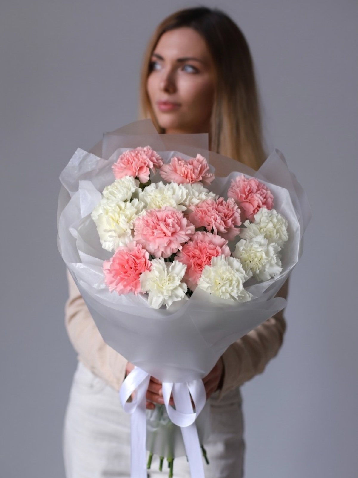 Букет из 15 диантусов