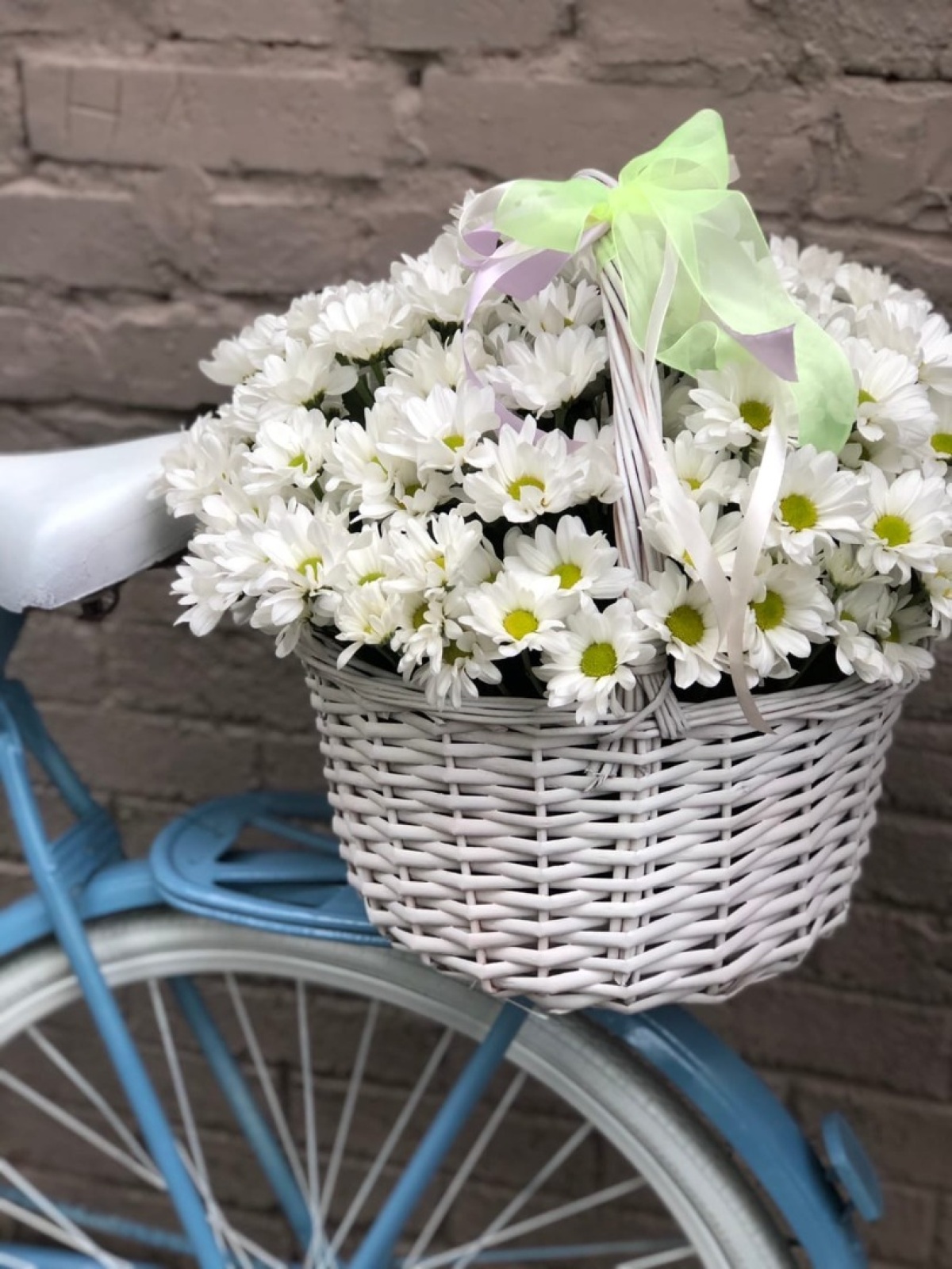 Корзина с хризантемами #16