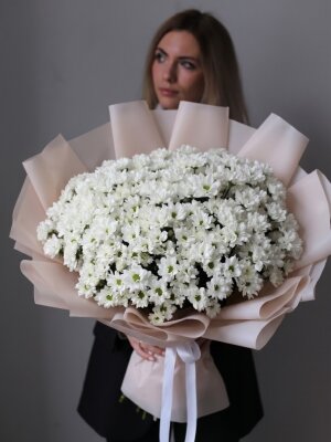 Букет из 25 хризантем