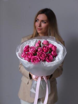 Букет из 5 роз Мисти баблз