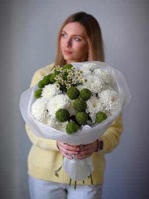 Букет из хризантем микс